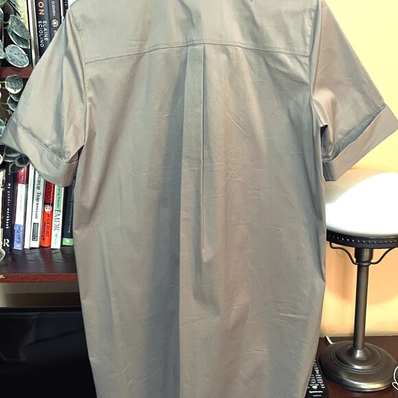 Lafayette 148 New York NWOT Knee-Length Grey/Taupe Dress SZ M - Picture 9 of 12